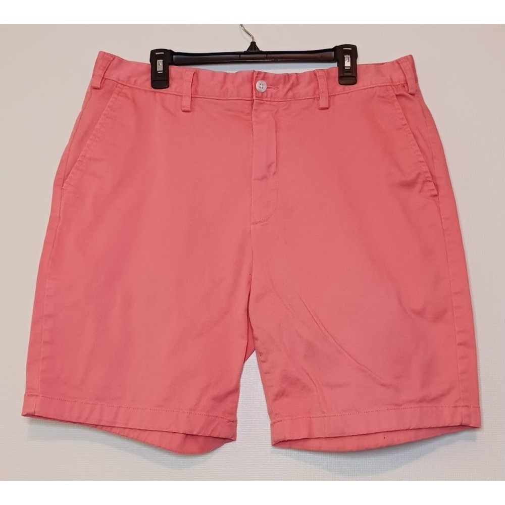 Nautica Deck Shorts Men's 36W Salmon‎ Classic Fit Chino Flat Front